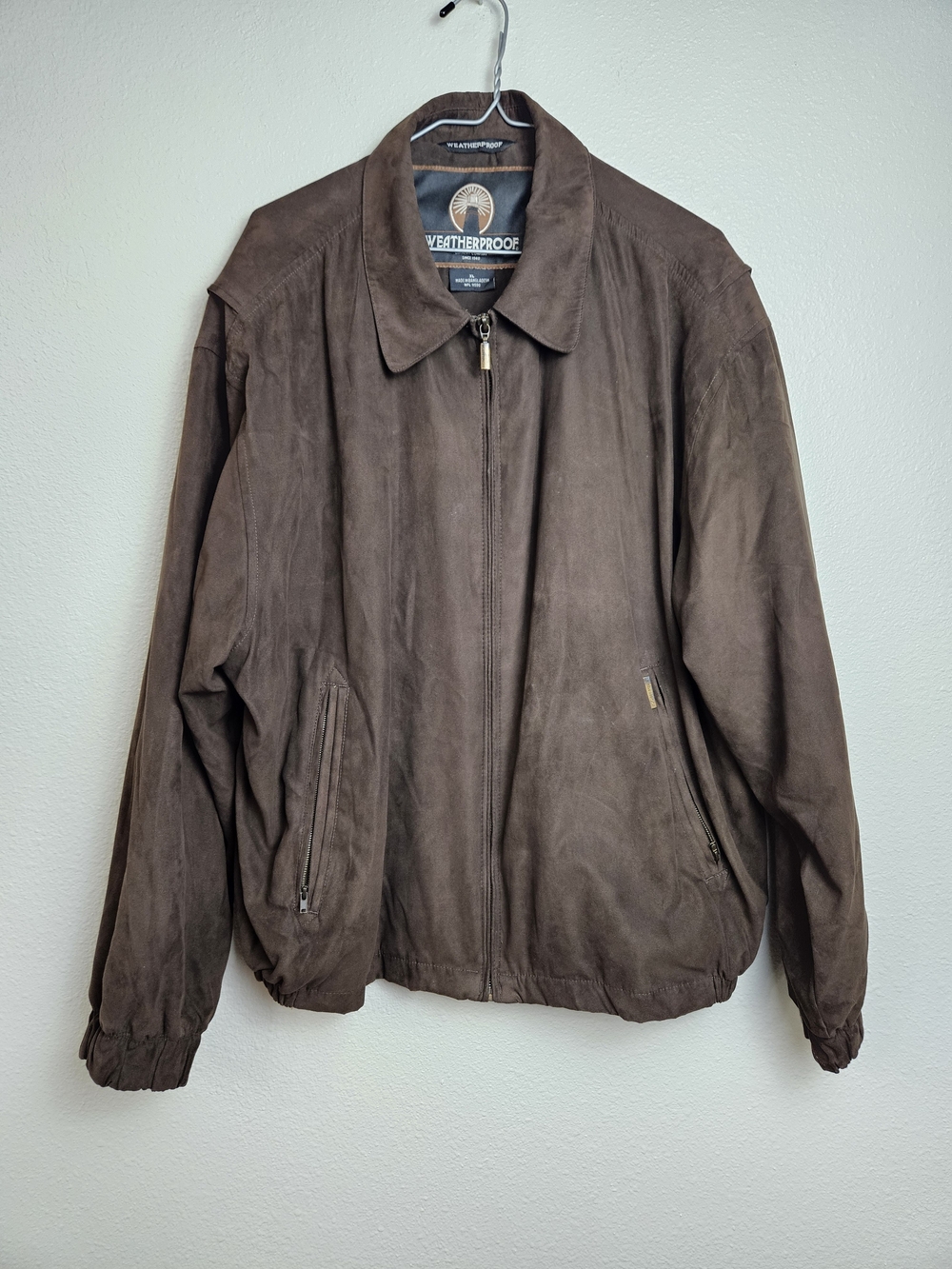 Weatherproof Brown Bomber Jacket Size XL